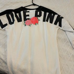 PINK long sweatshirt never worn Xs